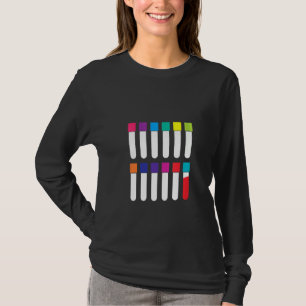 Womens Test Tube Laboratory Phlebotomist Phlebotom T-Shirt