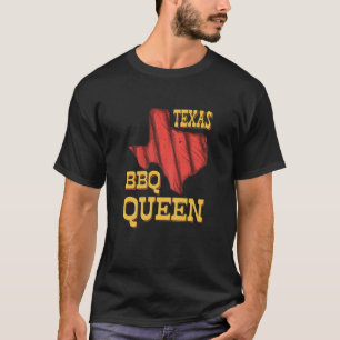 Womens Texas BBQ Queen Barbecue Smoking Meat BBQ G T-Shirt