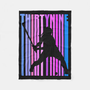Womens &#; th Birthday Field Hockey Player Sports Fleece Blanket