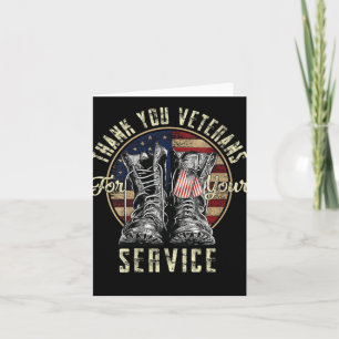 Womens Thank You Veterans For Your Service Veteran Card