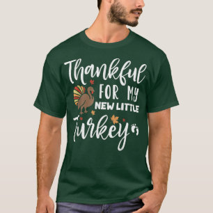 Women's Thanksgiving Thankful Happy Pregnancy Anno T-Shirt