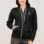Womens Thanksgivukkah Funny Turkey Sweat Jacket Hoodie<br><div class="desc">An original Thanksgivukkah Holiday Sweat Shirt Jacket illustration by C.a.Teresa featuring a wine toasting turkey with a Star of David! This funny shirt design is not only great attire for a home party celebration, but can also be a festive accessory for restaurant employees catering to this unique holiday. Can also...</div>