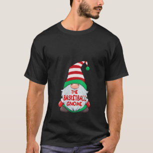 Womens The Basketball Gnome Graphic Christmas Matc T-Shirt