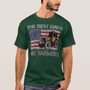 Womens The Best Dads Are Farmers Tractor VNeck   1 T-Shirt