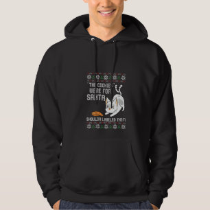 Womens The Cookies Were For Santa Christmas Funny  Hoodie