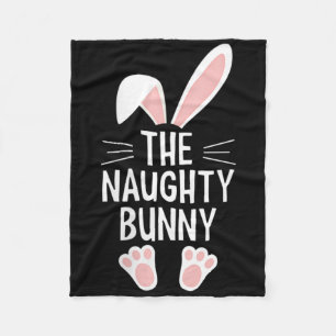 Womens The Naughty Bunny V-neck Fleece Blanket