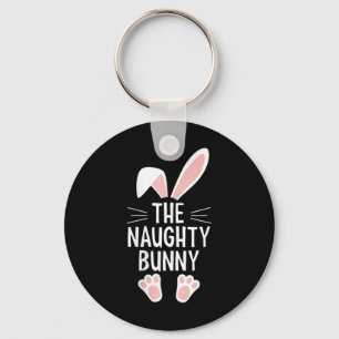 Womens The Naughty Bunny V-neck Key Ring