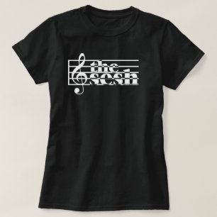 Women's "the sesh" Musical Scale T-Shirt