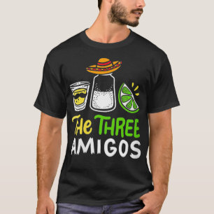 Womens The Three Amigos Tequila Salt Lime Meican F T-Shirt