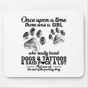 Womens There Was A Girl Who Really Loved Dogs & Mouse Mat