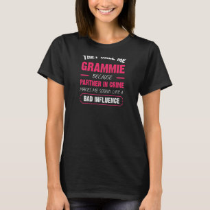 Womens They Call Me Grammie Because Partner In Cri T-Shirt