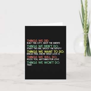 Womens Things We Did Built This City Shot The Sher Card