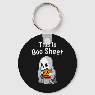 Womens This Is Boo Sheet Funny Halloween  Key Ring
