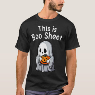 Womens This Is Boo Sheet Funny Halloween T-Shirt
