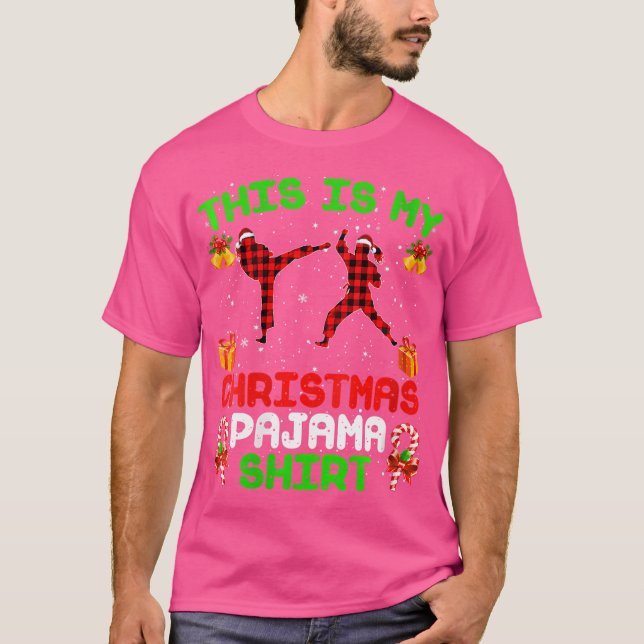 Womens This Is My Christmas 	 Shirt Karate Girl Ma (Front)