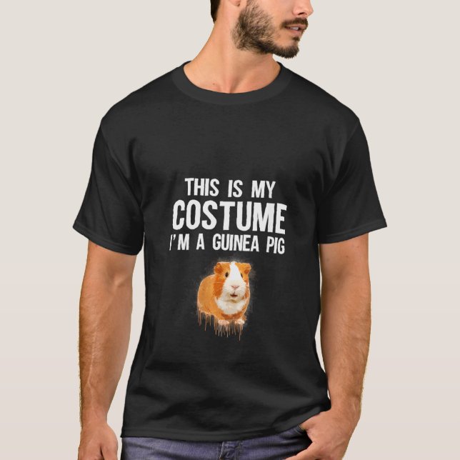 Womens This Is My Costume I'm A Guinea pig Tee Shi (Front)