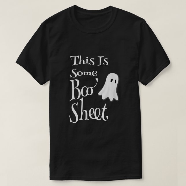 Womens This Is Some Boo Sheet Funny Halloween Pun  T-Shirt (Design Front)