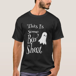 Womens This Is Some Boo Sheet Funny Halloween Pun T-Shirt
