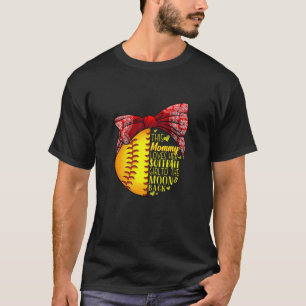 Womens This Mummy Loves Her Softball Girl Softball T-Shirt