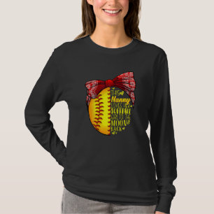 Womens This Nanny Loves Her Softball Girl Softball T-Shirt