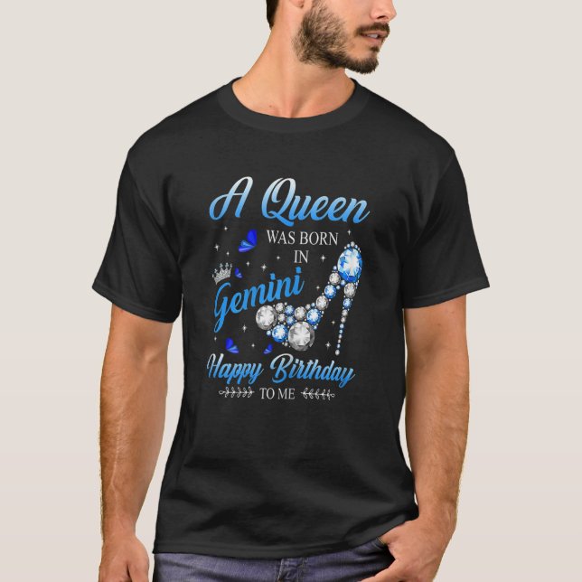 Womens This Queen was Born In January Happy Brithd T-Shirt (Front)