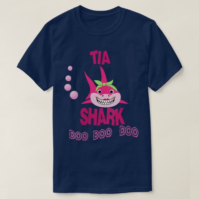 Womens Tia Shark Gift AuntPlayera para Tia en Espa T-Shirt (Design Front)