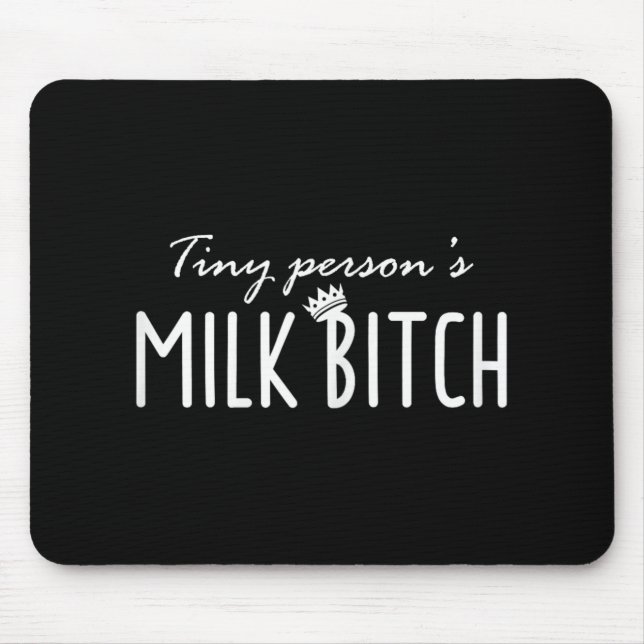 Womens Tiny Person's Milk New Mom Ery Funny Breast Mouse Mat (Front)