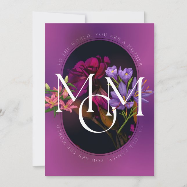 Womens, To the World, Mother's Day or Birthday,   Holiday Card (Front)