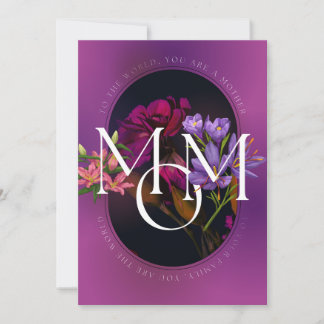 Womens, To the World, Mother's Day or Birthday, Holiday Card