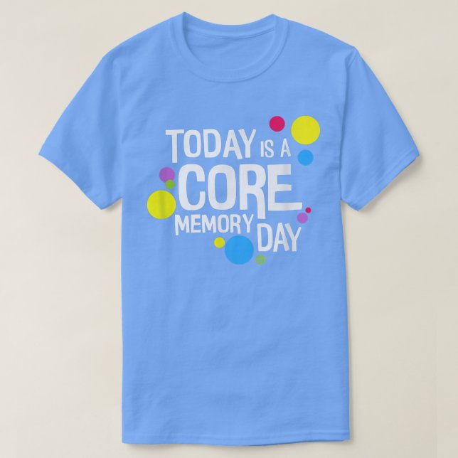 Womens Today is a Core Memory Day  T-Shirt (Design Front)