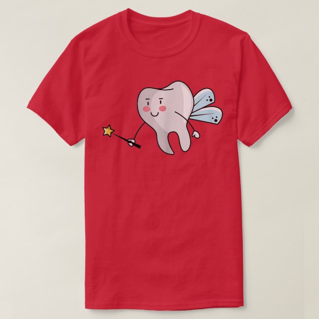 Womens Tooth Fairy Design for Dental Assistant Den T-Shirt (Design Front)