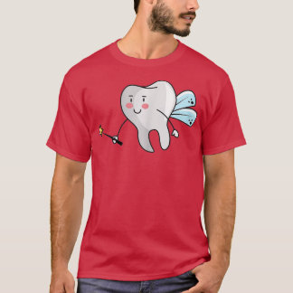 Womens Tooth Fairy Design for Dental Assistant Den T-Shirt
