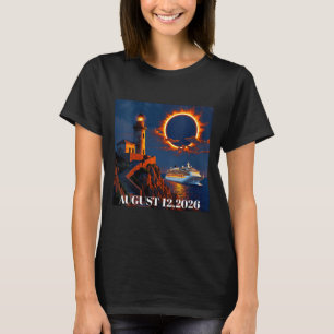 Womens Total Solar Eclipse 2026 Cruise Ship August T-Shirt