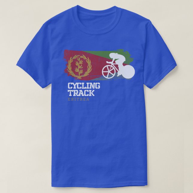 Womens Track Cycling Eritrea Road Bike Speed Cycli T-Shirt (Design Front)