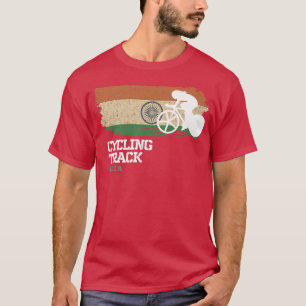 Womens Track Cycling India Road Bike Speed Cyclist T-Shirt