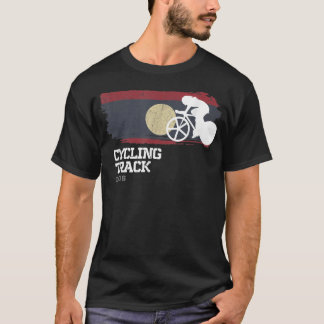 Womens Track Cycling Laos Road Bike Speed Cyclist  T-Shirt