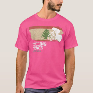 Womens Track Cycling Lebanon Road Bike Speed Cycli T-Shirt