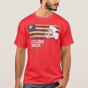 Womens Track Cycling Liberia Road Bike Speed Cycli T-Shirt