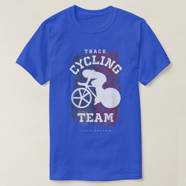 Womens Track Cycling Liechtenstein Road Bike Speed T-Shirt (Design Front)