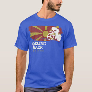 Womens Track Cycling Macedonia Road Bike Speed Cyc T-Shirt
