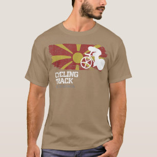 Womens Track Cycling Macedonia Road Bike Speed Cyc T-Shirt