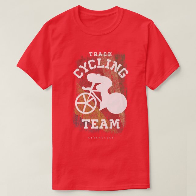 Womens Track Cycling Seychelles Road Bike Speed Cy T-Shirt (Design Front)