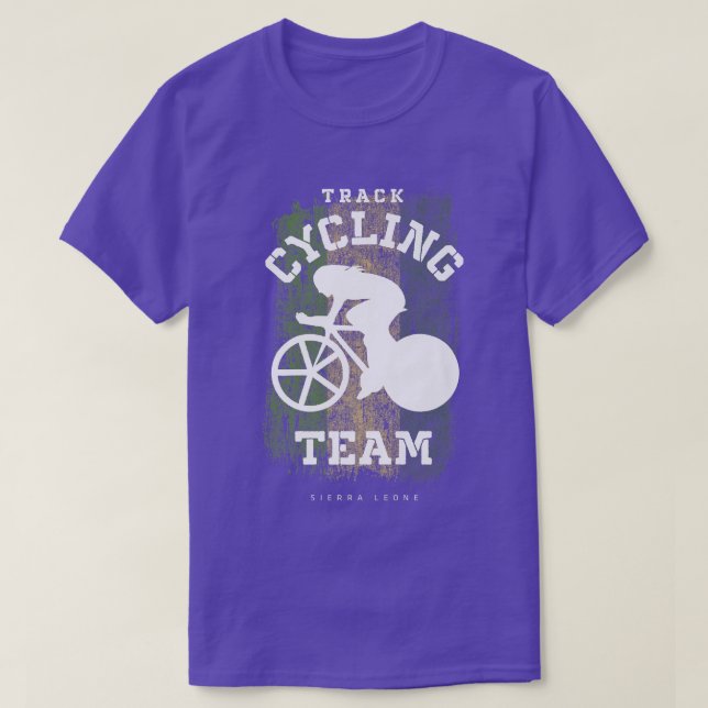 Womens Track Cycling Sierra Leone Road Bike Speed  T-Shirt (Design Front)