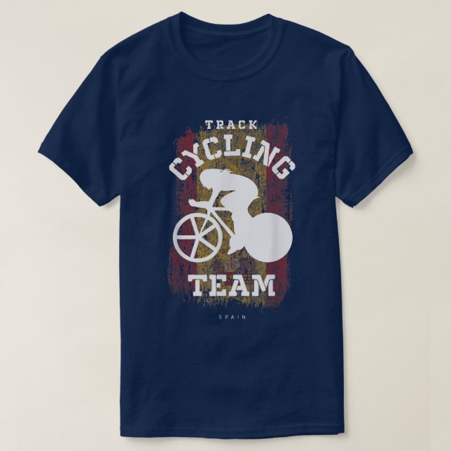 Womens Track Cycling Spain Road Bike Speed Cyclist T-Shirt (Design Front)