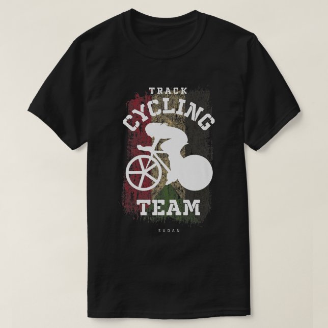 Womens Track Cycling Sudan Road Bike Speed Cyclist T-Shirt (Design Front)