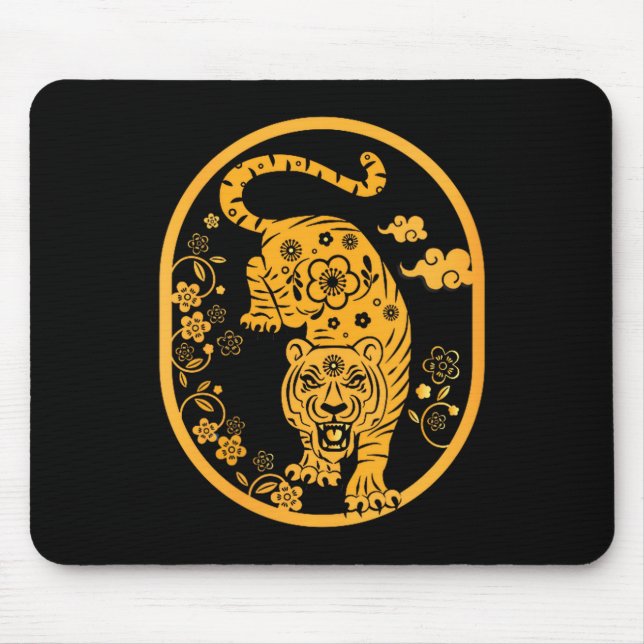 Womens Traditional Art Chinese New Year 2022 Year  Mouse Mat (Front)