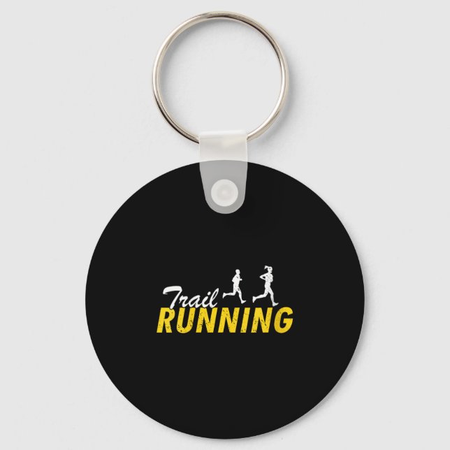 Womens Trail Running Mountain Path Outdoor Fitness Key Ring (Front)