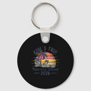 Women's treasure island girls trip 2026 vintage key ring