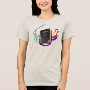 Women's Tri-blend Tee – Artistic Book Lover Shirt