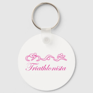 Women's Tri: Triathlonista Key Ring